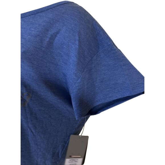 NEW Memphis Tigers UM Colosseum Secrets SS Blue Distressed Tee T Shirt Womens M - Picture 5 of 8